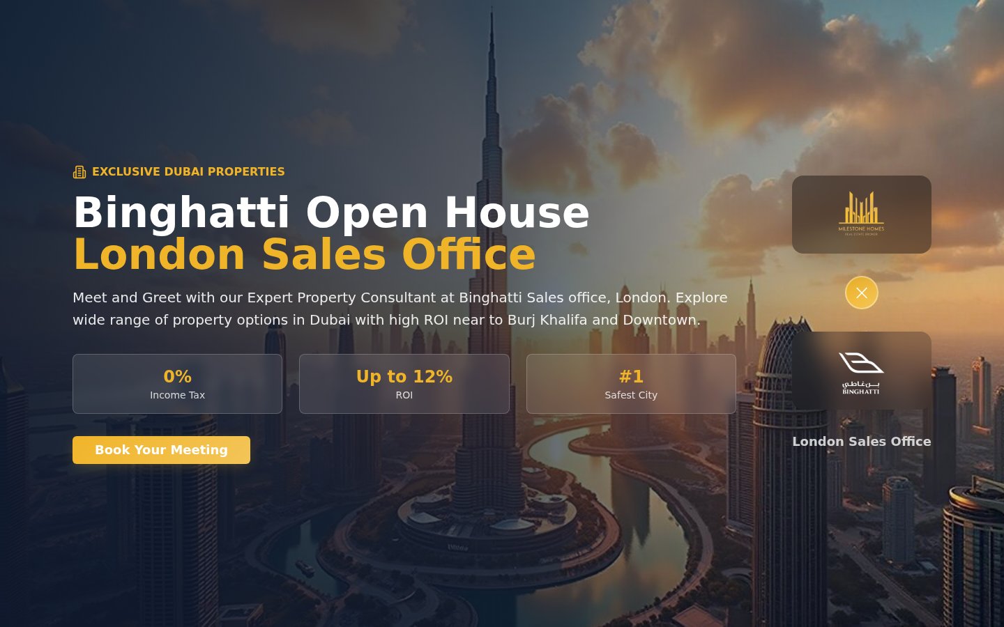 Binghatti Open House Booking